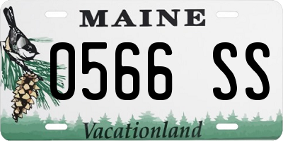 ME license plate 0566SS
