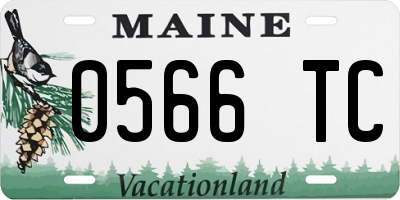ME license plate 0566TC