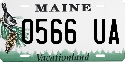ME license plate 0566UA
