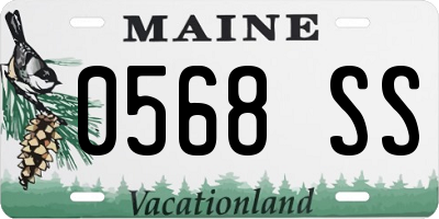ME license plate 0568SS