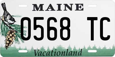 ME license plate 0568TC
