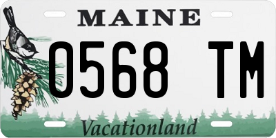 ME license plate 0568TM