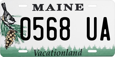 ME license plate 0568UA
