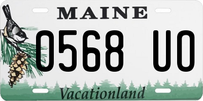 ME license plate 0568UO
