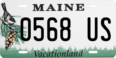 ME license plate 0568US