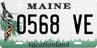 ME license plate 0568VE