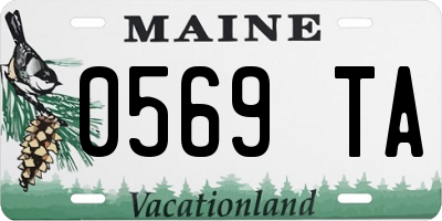 ME license plate 0569TA
