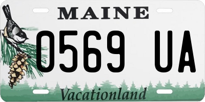 ME license plate 0569UA