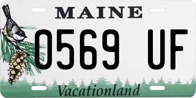ME license plate 0569UF