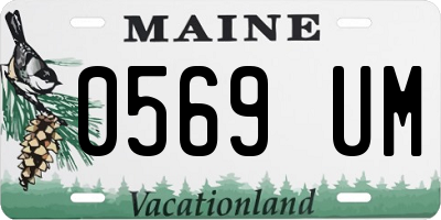 ME license plate 0569UM