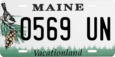 ME license plate 0569UN
