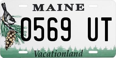 ME license plate 0569UT