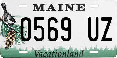 ME license plate 0569UZ