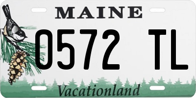 ME license plate 0572TL