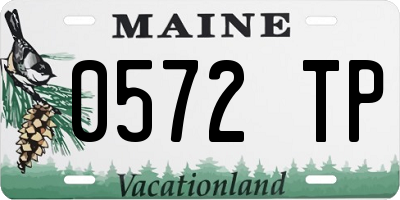 ME license plate 0572TP