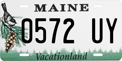ME license plate 0572UY