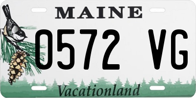 ME license plate 0572VG