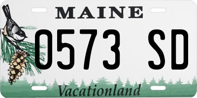 ME license plate 0573SD