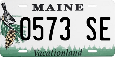ME license plate 0573SE