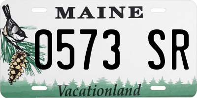 ME license plate 0573SR