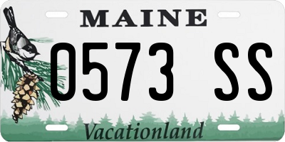 ME license plate 0573SS