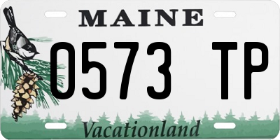 ME license plate 0573TP