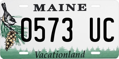 ME license plate 0573UC