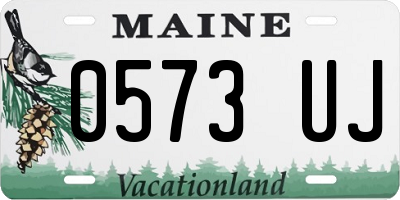 ME license plate 0573UJ