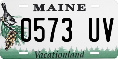ME license plate 0573UV