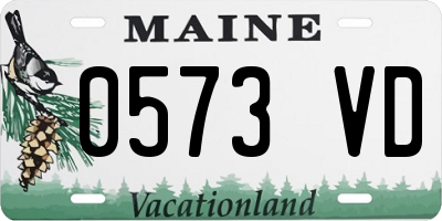 ME license plate 0573VD