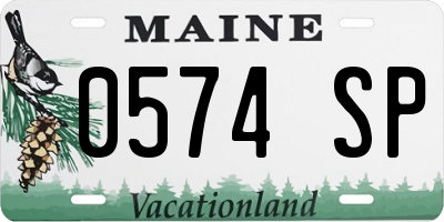 ME license plate 0574SP