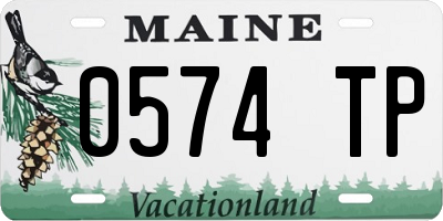 ME license plate 0574TP