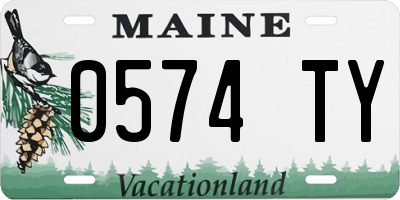ME license plate 0574TY