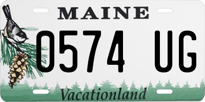 ME license plate 0574UG