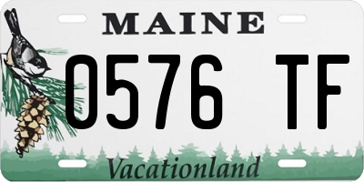 ME license plate 0576TF