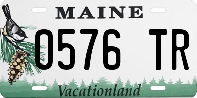 ME license plate 0576TR