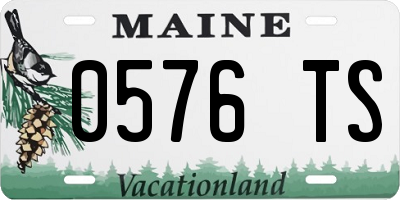 ME license plate 0576TS
