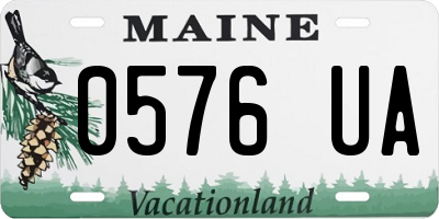ME license plate 0576UA