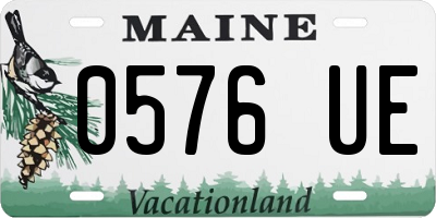 ME license plate 0576UE