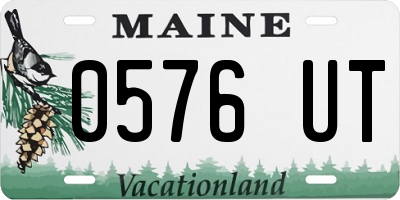 ME license plate 0576UT