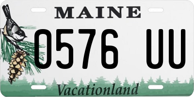 ME license plate 0576UU