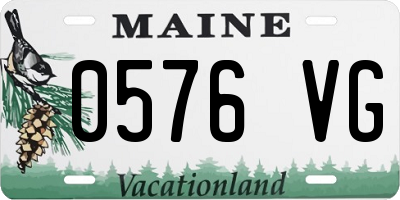 ME license plate 0576VG