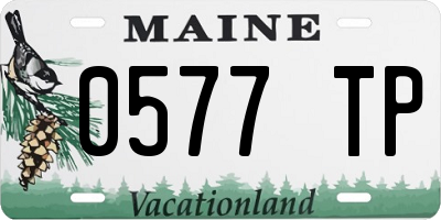 ME license plate 0577TP