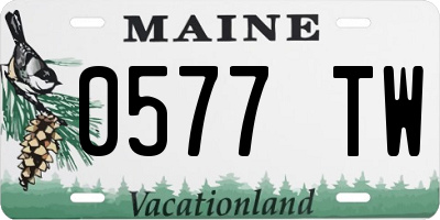 ME license plate 0577TW