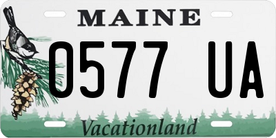 ME license plate 0577UA