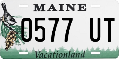 ME license plate 0577UT