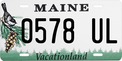 ME license plate 0578UL