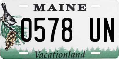 ME license plate 0578UN