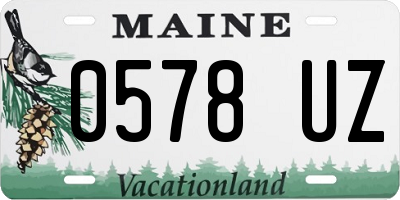 ME license plate 0578UZ