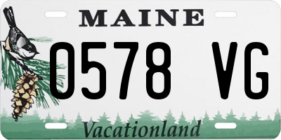 ME license plate 0578VG